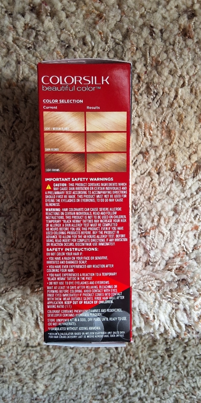 NEW, Revlon Colorsilk Light Blonde (81) Permanent Hair Color - Picture 3 of 4